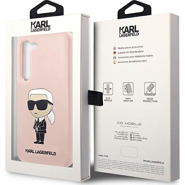 Karl Lagerfeld Karl Lagerfeld Silicone NFT Ikonik - Etui Samsung Galaxy S23+ (różowy)