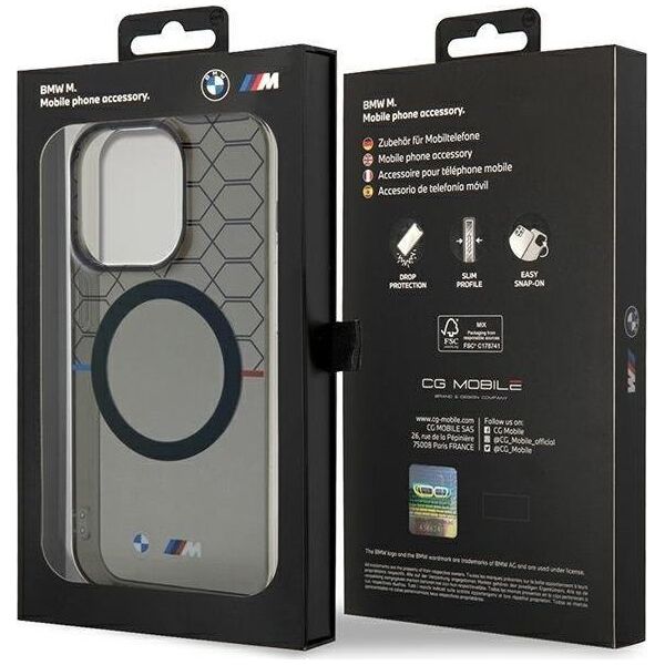 BMW BMW Pattern MagSafe - Etui iPhone 14 Pro (Szary)