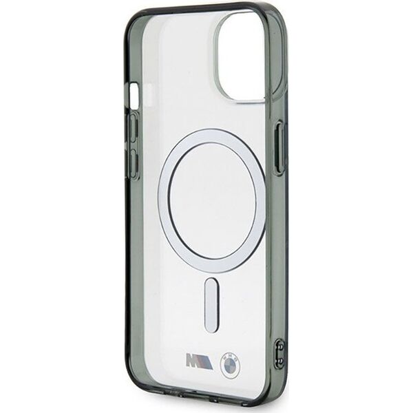 BMW BMW Silver Ring MagSafe - Etui iPhone 14 (Przezroczysty)