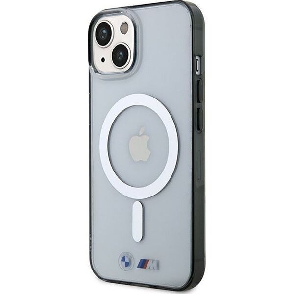 BMW BMW Silver Ring MagSafe - Etui iPhone 14 Plus (Przezroczysty)