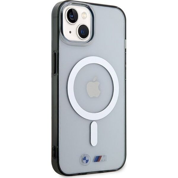 BMW BMW Silver Ring MagSafe - Etui iPhone 14 Plus (Przezroczysty)