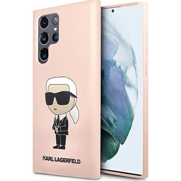 Karl Lagerfeld Karl Lagerfeld Silicone NFT Ikonik - Etui Samsung Galaxy S23 Ultra (różowy)