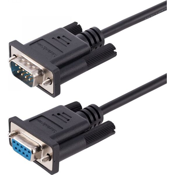 StarTech DB-9 - DB-9, 3m, Czarny (9FMNM-3M-RS232-CABLE)