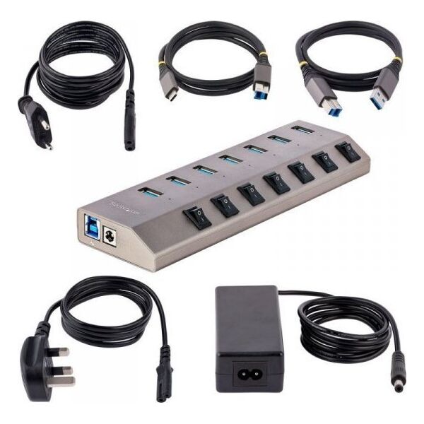 HUB USB StarTech 5G7AIBS 7x USB-A 3.1 Gen1 (5G7AIBS-USB-HUB-EU)