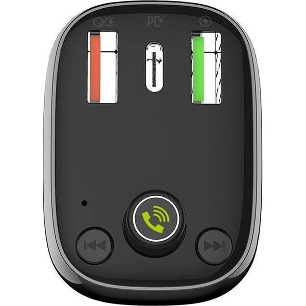 Transmiter FM LDNIO Transmiter FM LDNIO Bluetooth C704Q 2USB, USB-C + kabel USB-C
