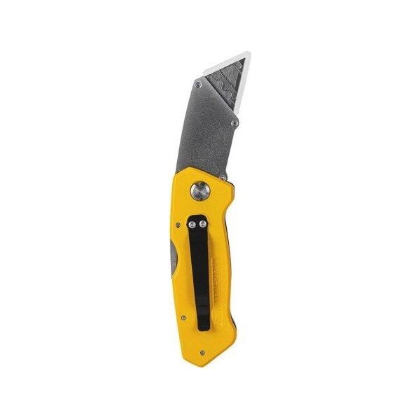 Deli Nożyk uniwersalny z wysuwanym ostrzem Deli Tools EDL006Z (żółty)