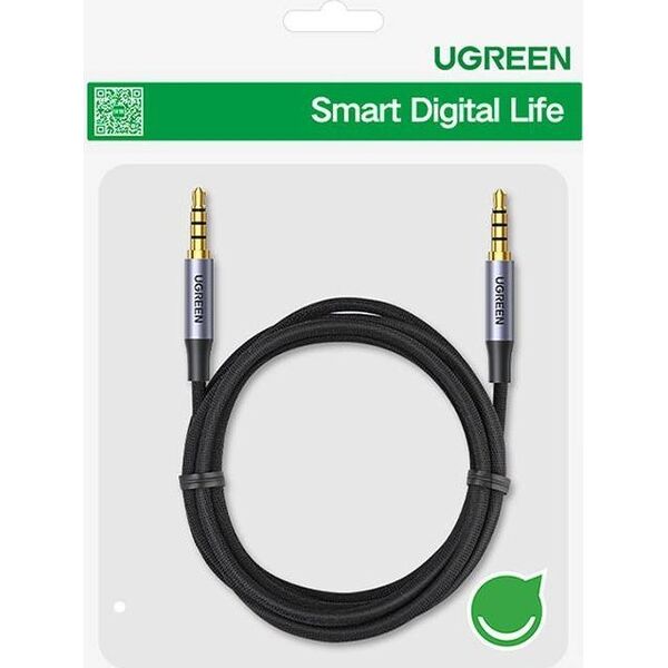 Kabel Ugreen Kabel jack 3,5mm AUX UGREEN 1.5m (szary)