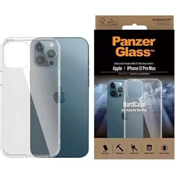 PanzerGlass Etui PanzerGlass ClearCase Apple iPhone 12 Pro Max Antibacterial Military grade clear 0425