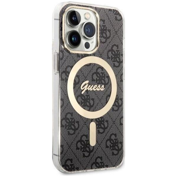 Guess Etui Guess GUHMP13LH4STK Apple iPhone 13 Pro czarny/black hardcase 4G MagSafe