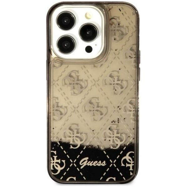 Guess Etui Guess GUHCP14LLC4PSGK Apple iPhone 14 Pro czarny/black hardcase Liquid Glitter 4G Transculent