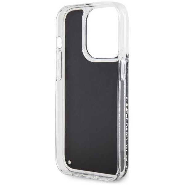 Guess Etui Guess GUHCP14LLCSGSGK Apple iPhone 14 Pro czarny/black hardcase Liquid Glitter Marble