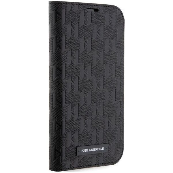 Karl Lagerfeld Etui Karl Lagerfeld KLBKP14LSAKLHPK Apple iPhone 14 Pro bookcase czarny/black Saffiano Monogram