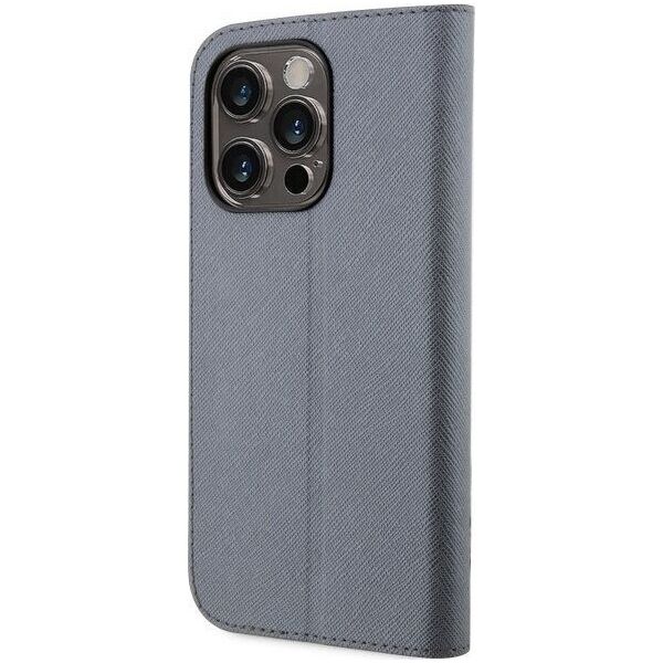 Karl Lagerfeld Etui Karl Lagerfeld KLBKP14LSANKCPG Apple iPhone 14 Pro bookcase srebrny/silver Saffiano Karl & Choupette