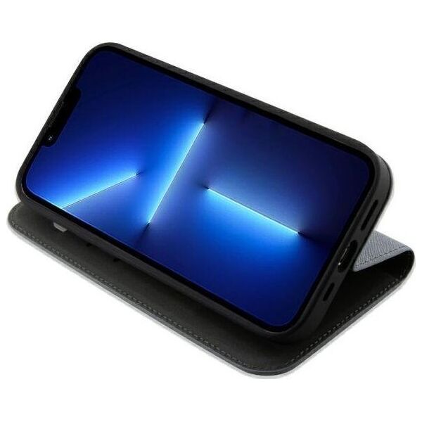 Karl Lagerfeld Etui Karl Lagerfeld KLBKP14LSANKCPG Apple iPhone 14 Pro bookcase srebrny/silver Saffiano Karl & Choupette