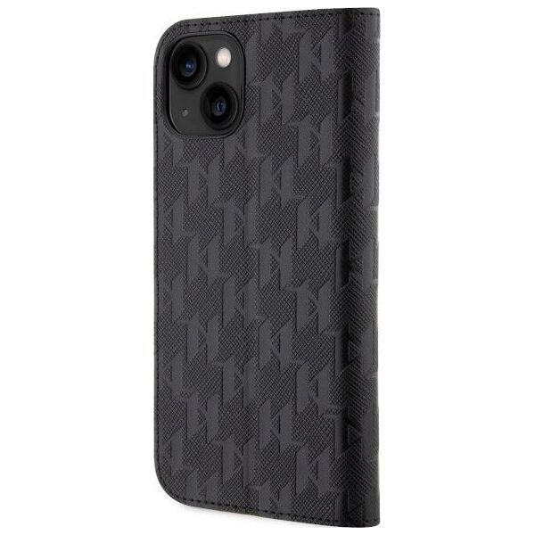 Karl Lagerfeld Etui Karl Lagerfeld KLBKP14SSAKLHPK Apple iPhone 14 bookcase czarny/black Saffiano Monogram