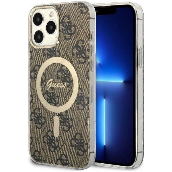 Guess Etui Guess GUHMP13XH4STW Apple iPhone 13 Pro Max brązowy/brown hardcase 4G MagSafe