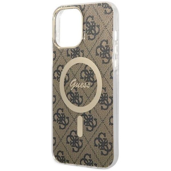 Guess Etui Guess GUHMP13XH4STW Apple iPhone 13 Pro Max brązowy/brown hardcase 4G MagSafe