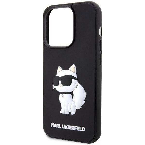 Karl Lagerfeld Etui Karl Lagerfeld KLHCP14X3DRKHNK Apple iPhone 14 Pro Max czarny/black hardcase Rubber Choupette 3D