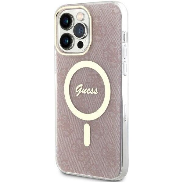 Guess Etui Guess GUHMP13XH4STP Apple iPhone 13 Pro Max różowy/pink hardcase 4G MagSafe