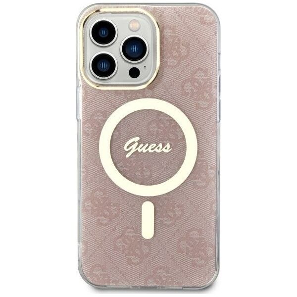 Guess Etui Guess GUHMP13XH4STP Apple iPhone 13 Pro Max różowy/pink hardcase 4G MagSafe