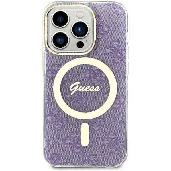 Guess Etui Guess GUHMP14LH4STU Apple iPhone 14 Pro purpurowy/purple hardcase 4G MagSafe