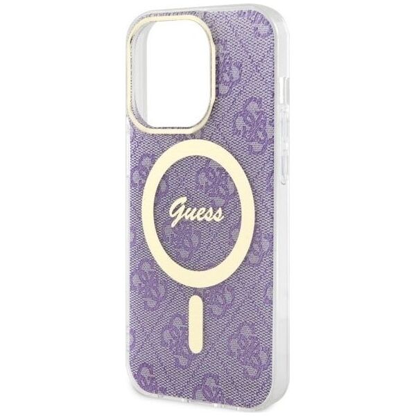 Guess Etui Guess GUHMP14LH4STU Apple iPhone 14 Pro purpurowy/purple hardcase 4G MagSafe
