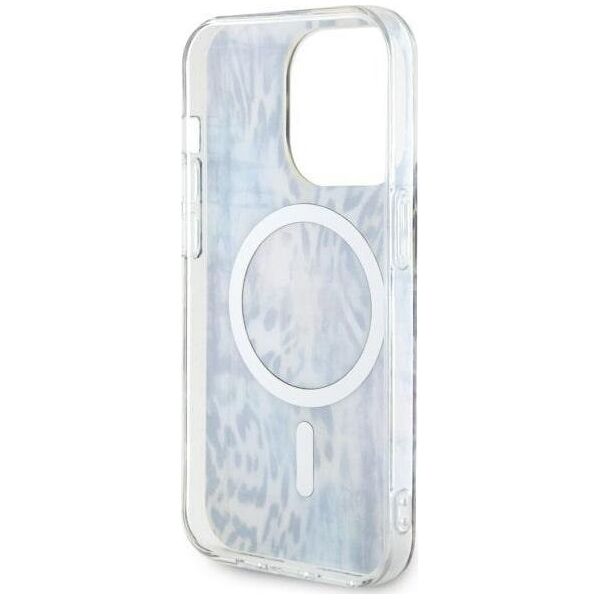Guess Etui Guess GUHMP14LHLEOPWB Apple iPhone 14 Pro niebieski/blue hardcase Leopard MagSafe