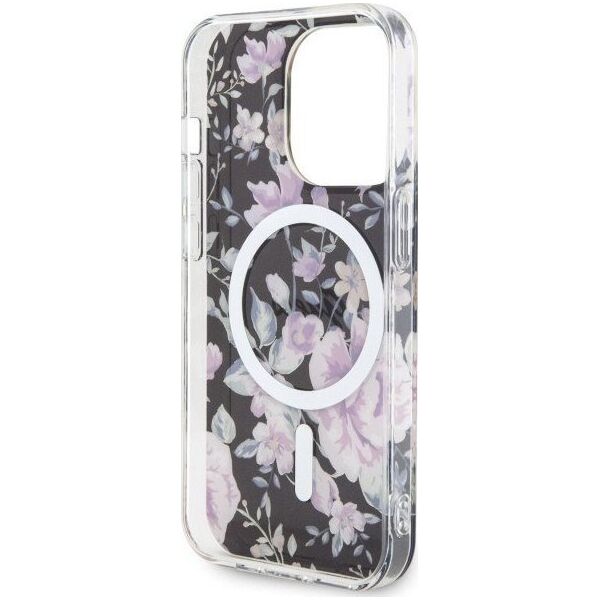 Guess Etui Guess GUHMP14LHCFWSK Apple iPhone 14 Pro czarny/black hardcase Flower MagSafe