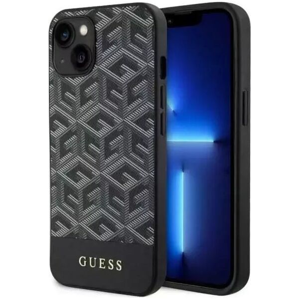 Guess Etui na telefon Guess GUHMP14MHGCFSEK do Apple iPhone 14 Plus 6.7" czarny/black hardcase GCube Stripes MagSafe