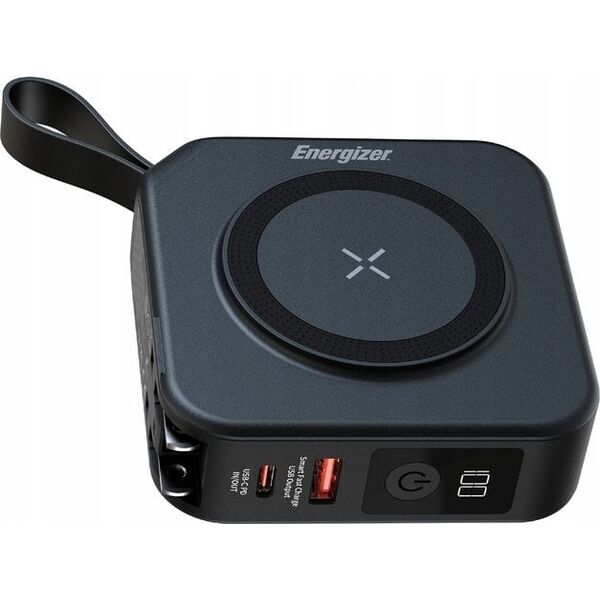 Powerbank indukcyjny Energizer 10000 mAh QI-15W + USB-C 20W