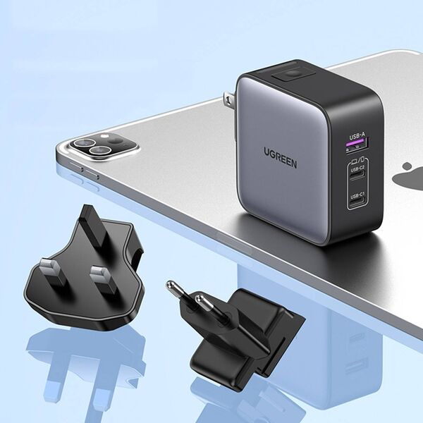 Ładowarka Ugreen Ładowarka sieciowa Ugreen Nexode, 2x USB-C + USB, 65W