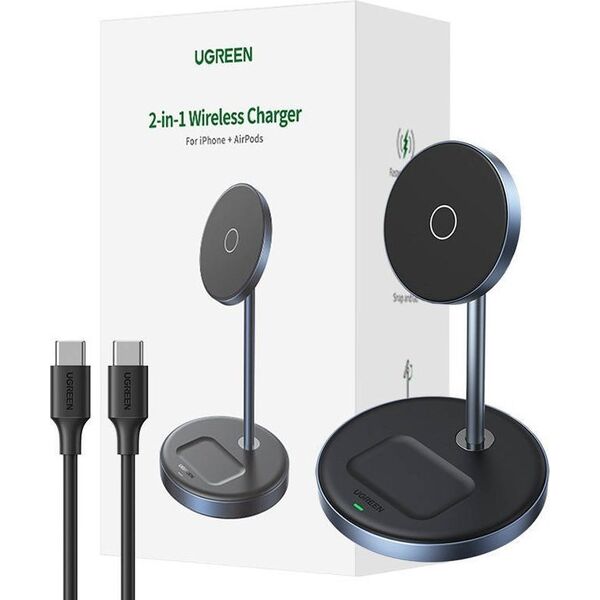 Ładowarka Ugreen Ładowarka bezprzewodowa 2in1 UGREEN 90668