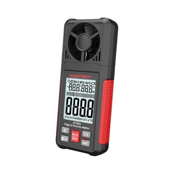 Habotest Cyfrowy anemometr miernik prędkości wiatru Habotest HT605