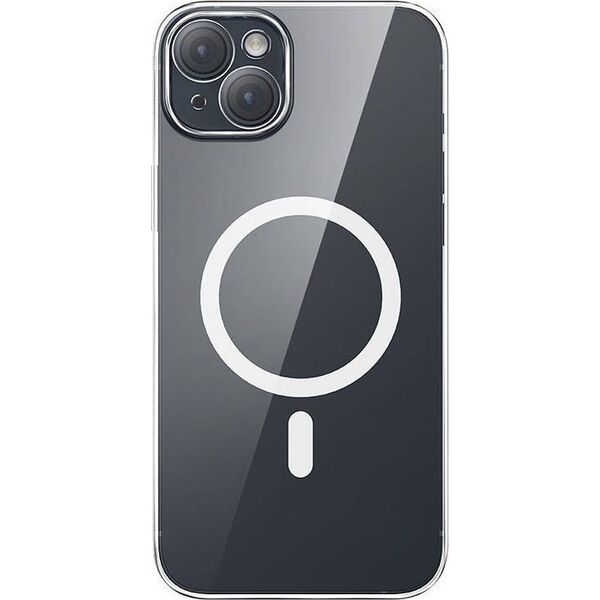 Baseus Etui ochronne Baseus Magnetic Crystal Clear do iPhone 13 (transparentne) + szkło hartowane + zestaw czyszczący