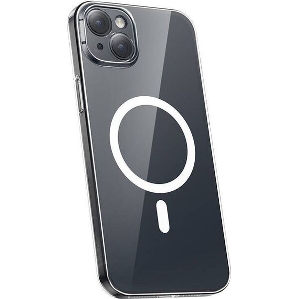 Baseus Etui ochronne Baseus Magnetic Crystal Clear do iPhone 13 (transparentne) + szkło hartowane + zestaw czyszczący