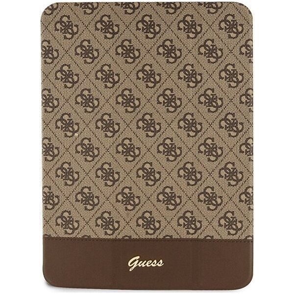 Etui na tablet Guess Etui Guess GUFC11PS4SGW Apple iPad 10.9 2022 (10. generacji) brązowy/brown 4G Stripe Allover