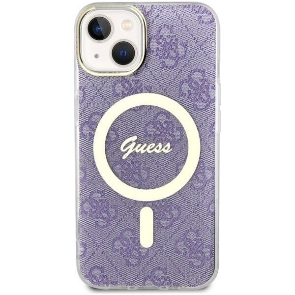 Guess Guess 4G MagSafe - Etui iPhone 14 Plus (Purpurowy)