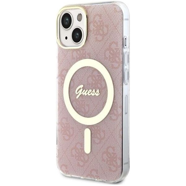 Guess Guess 4G MagSafe - Etui iPhone 14 Plus (Różowy)