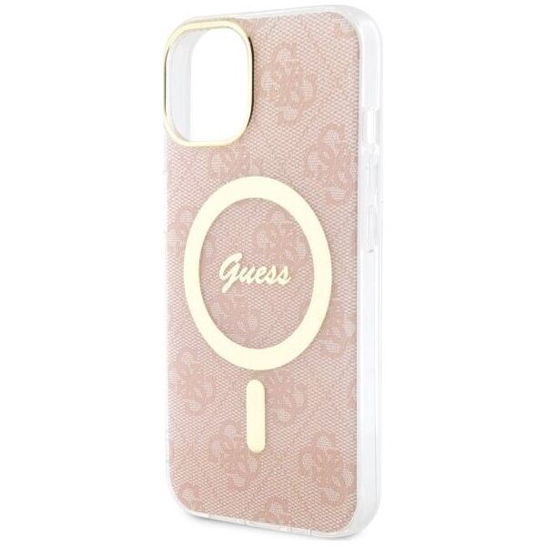 Guess Guess 4G MagSafe - Etui iPhone 14 Plus (Różowy)