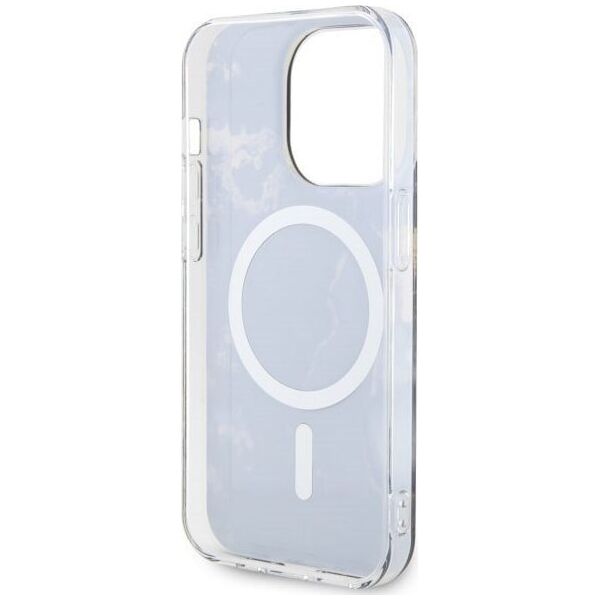 Guess Guess Golden Marble MagSafe - Etui iPhone 14 Pro (Czarny)