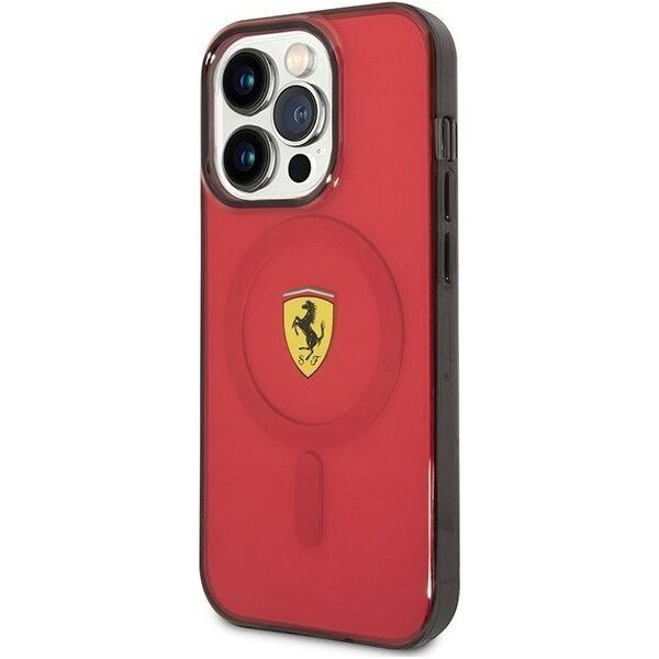 Ferrari Ferrari Translucent MagSafe - Etui iPhone 14 Pro Max (Czerwony)