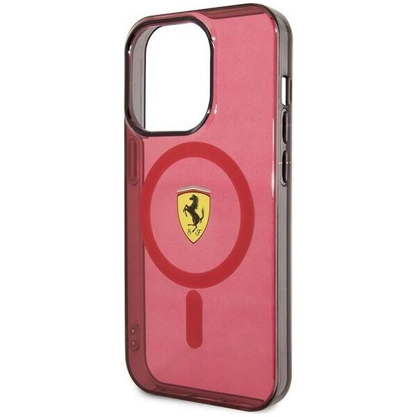 Ferrari Ferrari Translucent MagSafe - Etui iPhone 14 Pro Max (Czerwony)