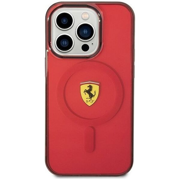 Ferrari Ferrari Translucent MagSafe - Etui iPhone 14 Pro (Czerwony)