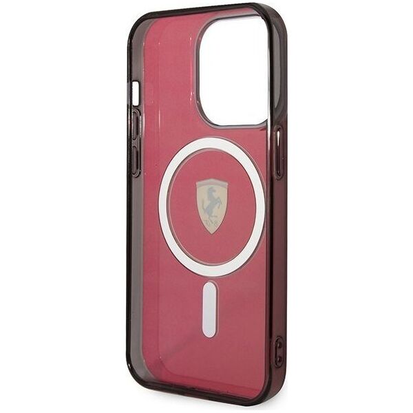 Ferrari Ferrari Translucent MagSafe - Etui iPhone 14 Pro (Czerwony)