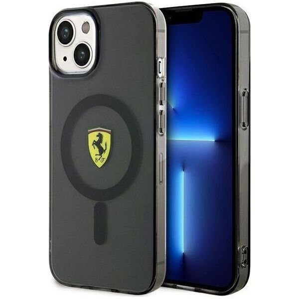 Ferrari Ferrari Translucent MagSafe - Etui iPhone 14 Plus (Czarny)
