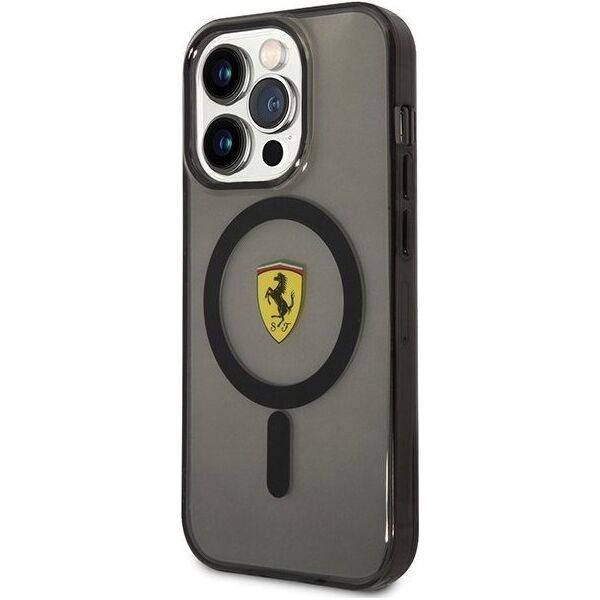 Ferrari Ferrari Translucent MagSafe - Etui iPhone 14 Pro Max (Czarny)