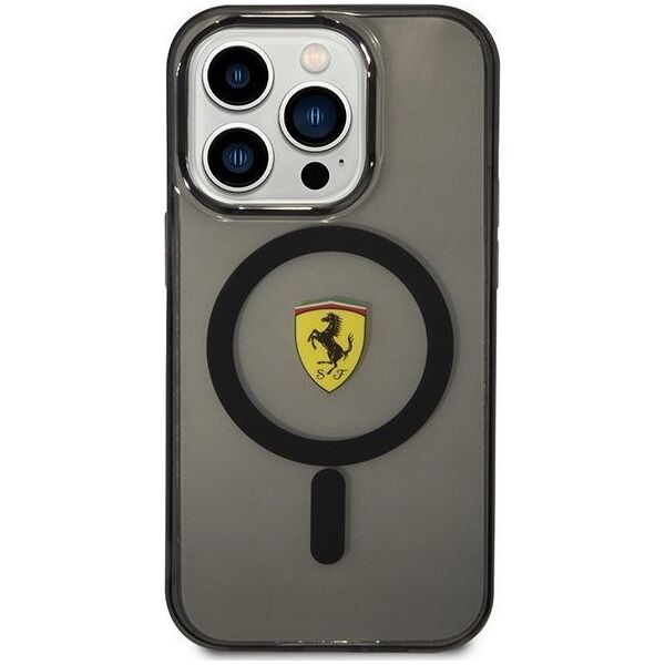 Ferrari Ferrari Translucent MagSafe - Etui iPhone 14 Pro Max (Czarny)