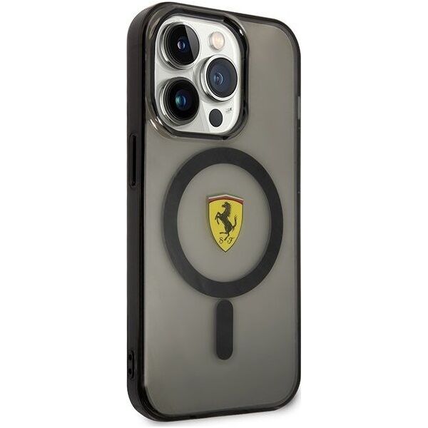 Ferrari Ferrari Translucent MagSafe - Etui iPhone 14 Pro Max (Czarny)