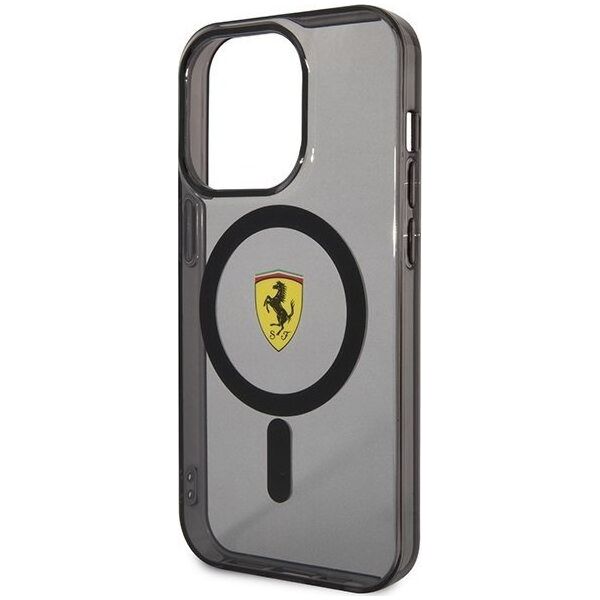Ferrari Ferrari Translucent MagSafe - Etui iPhone 14 Pro Max (Czarny)