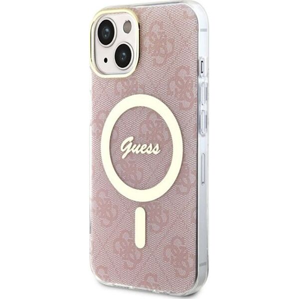 Guess Guess 4G MagSafe - Etui iPhone 14 (Różowy)